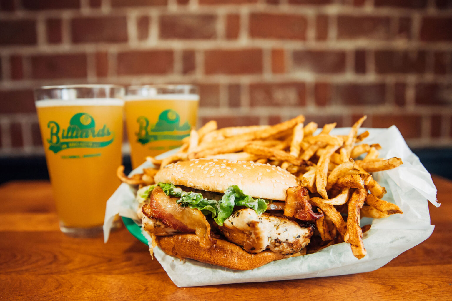 Menu Billiards on Broadway