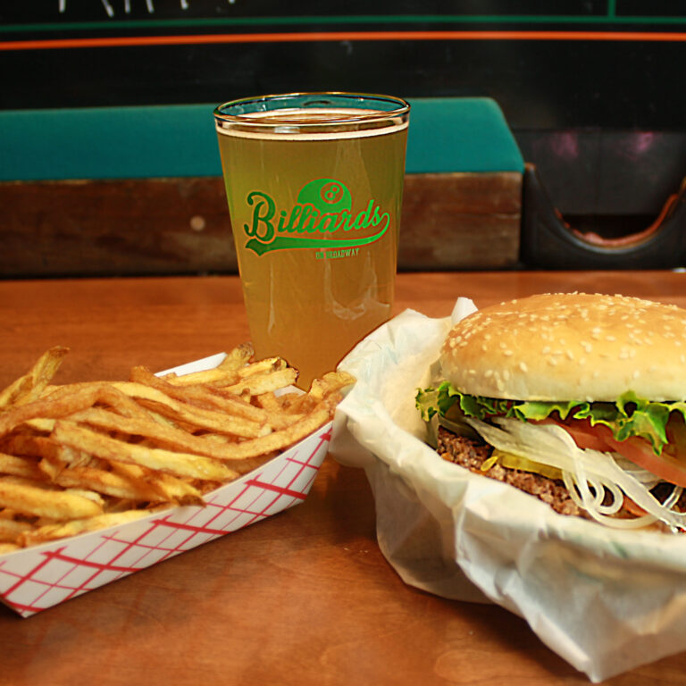 Menu Billiards on Broadway